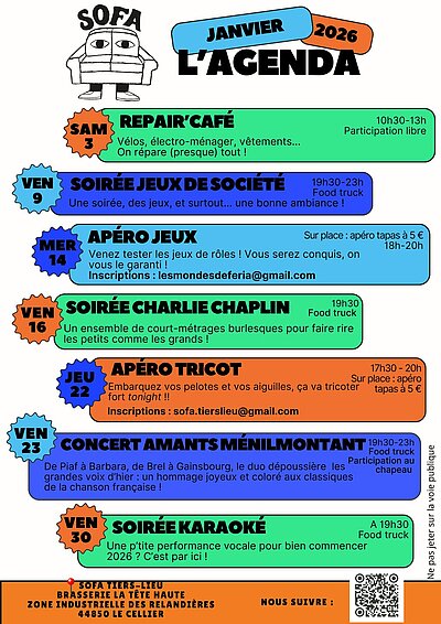 Programmation de janvier
