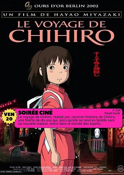 Soirée Ciné - Le voyage de Chihiro