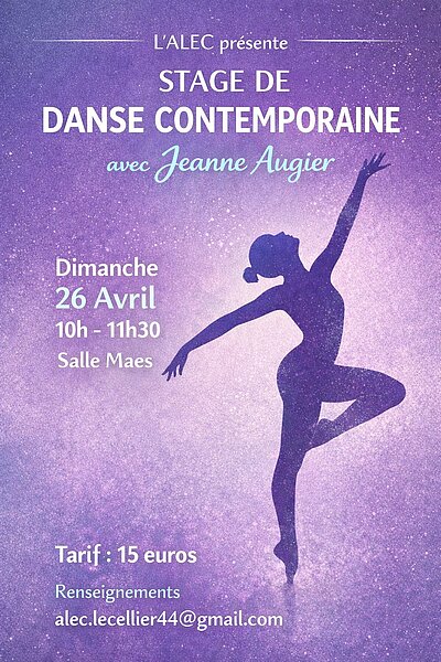 STAGE DE DANSE CONTEMPORAINE