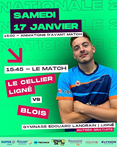 🏸 Nationale 2 à Ligné – Samedi 17 janvier