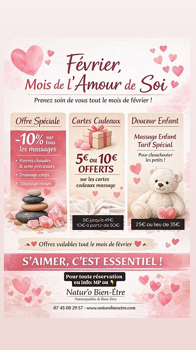 Offre Du mois de Février: On dit "oui" à notre corps