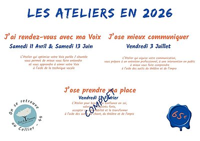 "J'ai rendez-vous avec ma voix" stage animé par Cécile ROBERT