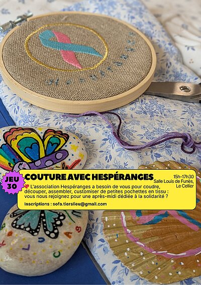 Atelier de couture solidaire, au café asso !!