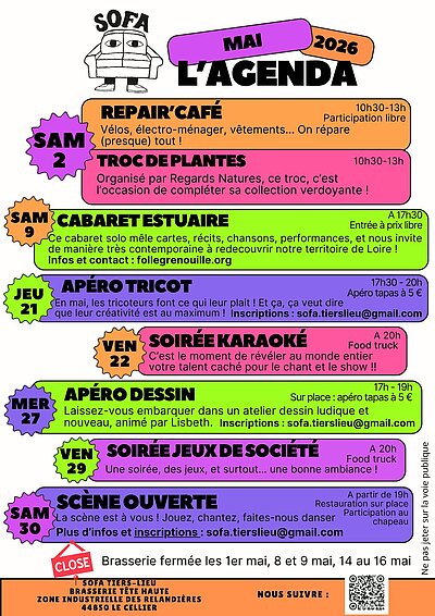 PROGRAMMATION DE MAI