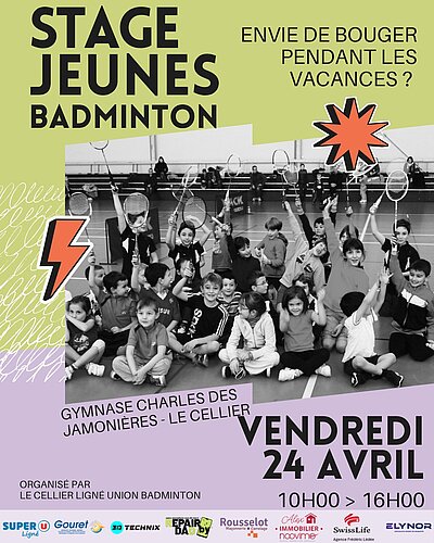 🏸 Stage Jeunes Badminton - Avril ! 🏸