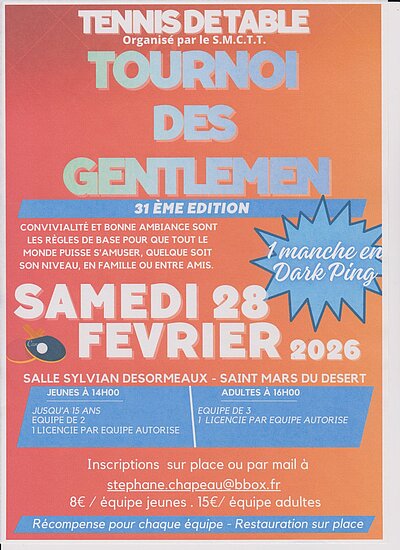 Tournoi de tennis de table