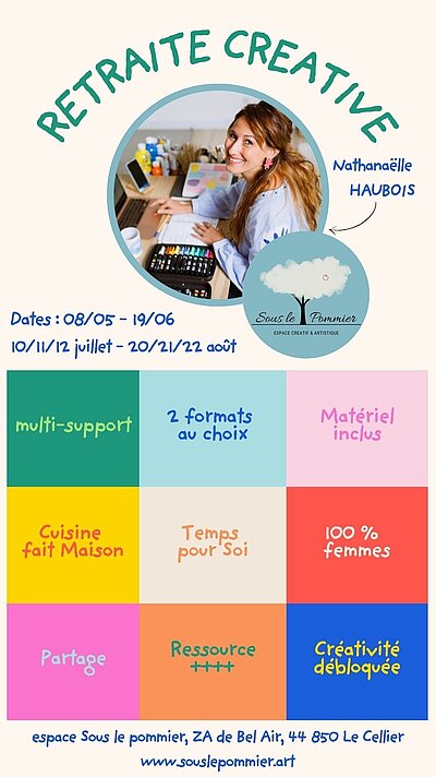 Retraites créatives : débloque ta créativité ! 100 % plaisir 100 % femmes