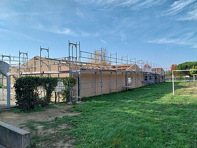 Avancée du chantier de rénovation de l'école élémentaire publique Les Lonnières