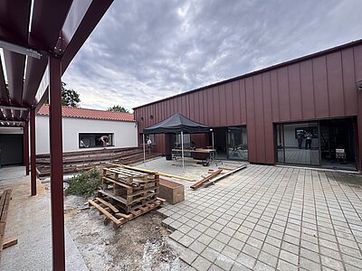 Avancée du chantier de rénovation de l'école élémentaire publique Les Lonnières